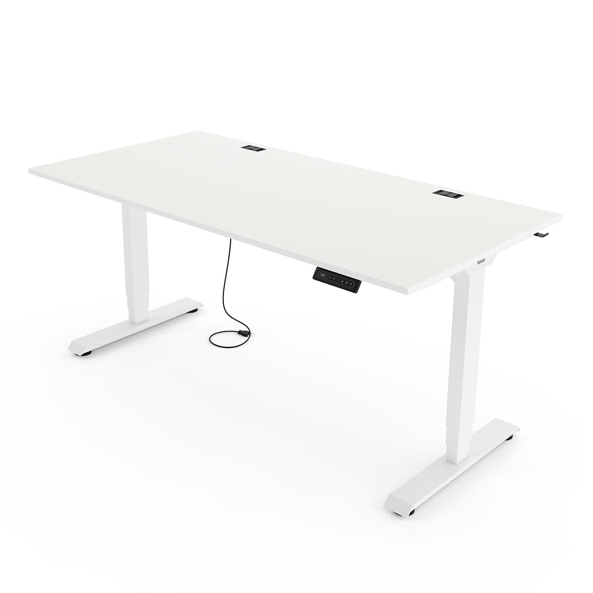 Yaasa Desk Essential, 120x80 cm, Weiss - Elektrisch höhenverstellbarer Schreibtisch